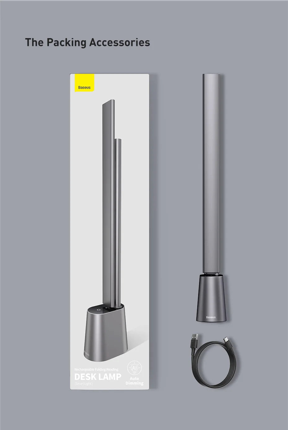 Baseus Smart Adaptive Brightness LED Desk Lamp