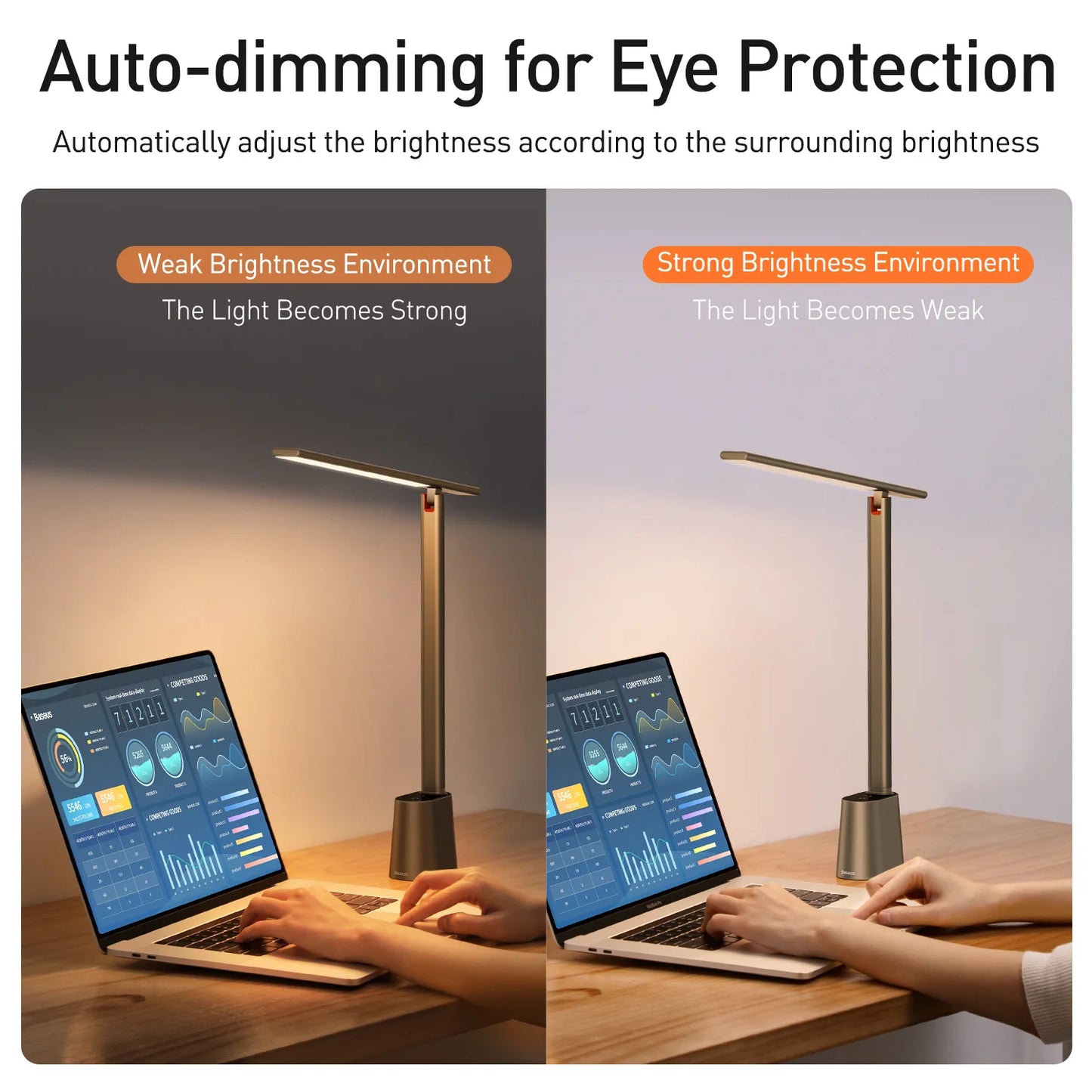 Baseus Smart Adaptive Brightness LED Desk Lamp