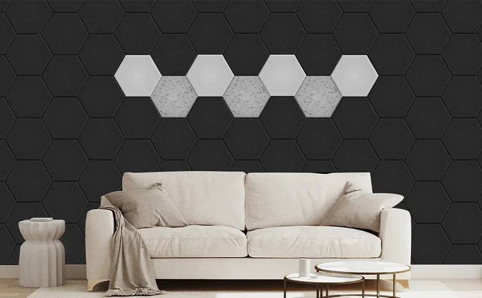 AuraSpace HexaAcoustic Panels (12-Pack)